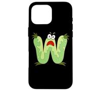 W Monster Letter Alphabet Scary Face Case for iPhone 16 Pro Max