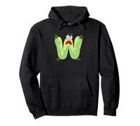 W Monster Letter Alphabet Scary Face Pullover Hoodie