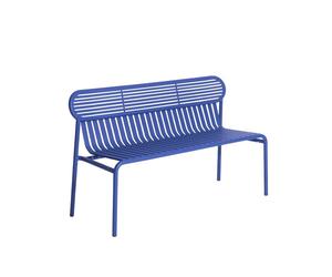 W nd Garden Bench with backrest Petite Friture Blue - 3701128112084