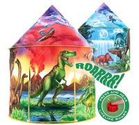 W&O Dino Discovery Play Tent with Roar Button for Indoor/Outdoor Play | Dinosaur Tent for Kids with Roar Button, Dino Adventure Theme & Imaginative Play. Great Gift for Boys & Girls, Ages 3-7