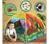 W&O Dino Super Dome with Roar Button, Dinosaur Toys and LED Lights - Epic Dinosaur Tent for Kids Aged 3-12 - Perfect for Indoor & Outdoor Adventures