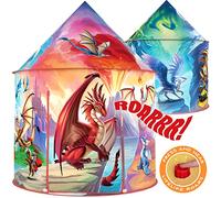 W&O Dragon Hero Kids Tent - Roar Button - Pop Up Tent for Kids - Outdoor & Indoor - Dragons