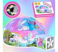 W&O Enchanted Princess Inflatable Fort with LED Lights - Fan Not Included