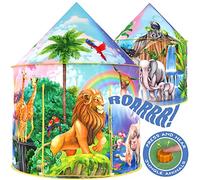 W&O Jungle Adventure Tent for Kids with Safari Sound Button