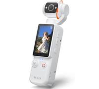 W & O Portable 2.5K Video Recorder with 180° Rotating Lens, Vlogging Camera,Pocket Body Camera with Audio & Video Recording, 7Hour Power, Handheld POV Cameras with 32GB Card (White)