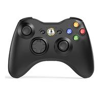W&O Wireless Controller Compatible with Xbox 360 2.4GHZ Gamepad Joystick Wireless Controller Compatible with Xbox 360 and PC Windows 7,8,10,11 with Receiver (Black)
