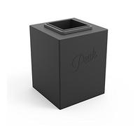 W&P Peak Silicone Ice Mold Tray w/Protective Lid | Charcoal | Easy to Remove Ice Cubes | Food Grade Premium Silicone | Dishwasher Safe, BPA Free One Size