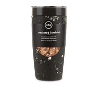 W&P Porter Insulated Tumbler 20 oz | No Metallic Aftertaste Ceramic Coated for Water, Coffee, & Tea | Wide Mouth Vacuum Insulated | Dishwasher Safe, Charcoal Terrazzo