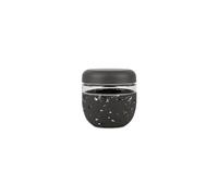 W&P Porter Seal Tight Glass Food Storage Container with Lid, Terrazzo Charcoal 24oz, Leak & Spill Proof Meal Prep Container, Microwave & Dishwasher Safe, Borosilicate Glass