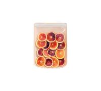 W&P Porter Silicone Reusable Storage Bag, Sandwich (46oz Flat), Oat, Food Storage Container, Microwave and Dishwasher Safe, Easy Cleaning