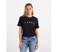 W Pride Cropped Crew Tee Black