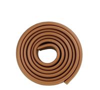 (W-Shaped) 4 Meters Kids Safety Foam Rubber Bumper Strip Table Edge Corner Protector (DARK WOOD)