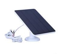 W Solar Panel Charger for Ring Video Doorbell 2nd/3rd/3 Plus/4 Gen, Adjustable Mount with Cable, Monocrystalline Silicon Outdoor POWERs Supply(White)