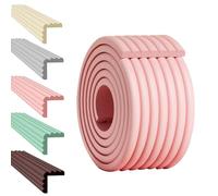 W-Type Corner Guard Edge Corner Protector, Furniture Edge And Corner Guards, Wide Edge Protector Strip, Safe For Table, Fireplace, Countertop(Pink,20M)