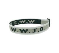 W.W.J.D. Monogram Print Wrist Strap Bracelet Webbing Unisex Bracelet Adjustable Bracelet plus Size Necklace (A, One Size)