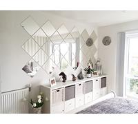 W Waterstone Mirrors & Frames 30 x 30cm Square Glass Mirror Tiles (9)