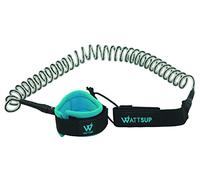 W WATTSUP PB-WLSH10BK 10 Inch Twisted Leash - Ideal for Sup Ride/Touring/Race Use - Universal Compatibility - Prevents Board Loss - Resistant to Extreme Conditions