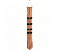 W Wellshine Macrame Sunglasses Holder Boho Wall Hanging Minimalist Eyewear Organizer Wall Sunglasses Rack, Terracotta, Large