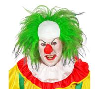 Widmann 02003 02004 Wig Clown Bald with Green Hair in Box Horror Killer Theme Party Halloween, Multicoloured, Standard Size