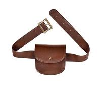 Widmann 09836 Belt with Bag in Leather Look, Brown, Medieval Accessory, Costume, Carnival, Theme Party