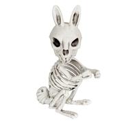 W WIDMANN MILANO Party Fashion Widmann 10991 Rabbit 16 cm Decoration Skeleton Horror Halloween Theme Party, Multicoloured, Standard Size