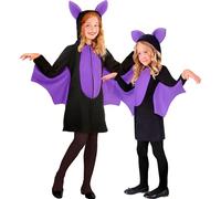 W WIDMANN MILANO Party Fashion 11196 Fledermaus Kinderkostüm bat Kids Costume, Black, 128 cm / 5-7 Jahre
