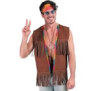 W WIDMANN MILANO Party Fashion 12170 Kostüm Hippie Costume, Brown, XXL
