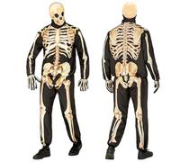 W WIDMANN MILANO Party Fashion 15870 Skelett Fast Costume Set, Beige, XXL