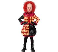 W WIDMANN MILANO Party Fashion 17575 Kinderkostüm Children's Horror Clown Costume, Multicoloured, 116 (EU)