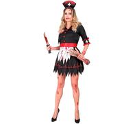 W WIDMANN MILANO Party Fashion 18871 Kostüm Zombie Krankenschwester Nurse Costume, Black, S