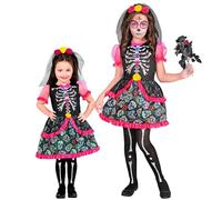 W WIDMANN MILANO Party Fashion 25796 Kostüm Totenfest Costume, Multicoloured, 128 cm, 5-7 Jahre
