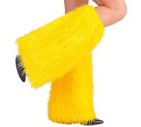 W WIDMANN MILANO Party Fashion 26135 Women's Plush Leg Warmers, Yellow