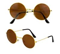 W WIDMANN MILANO Party Fashion 28126 Glasses with Brown Lenses, Hippie, 60s, Carnival Accessory