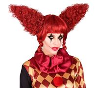 W WIDMANN MILANO Party Fashion 29098 Killer Clown Red Vintage Horror Clown Wig Halloween Fancy Dress