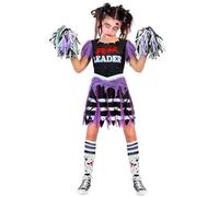 W WIDMANN MILANO Party Fashion 30358 Kinderkostüm Children's Zombie Cheerleader Costume, Multicoloured, 158