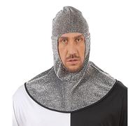 Medieval Warrior Hood Knight Chainmail Hood Fancy Dress Costume Accessory