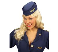 W WIDMANN MILANO Party Fashion 3335H - Stewardess, Blue, Hat, Headpiece, Accessory, Theme Party, Carnival