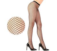 W WIDMANN MILANO Party Fashion 47561 Netzstrumpfhose Fishnet Tights, Multicoloured, XXL