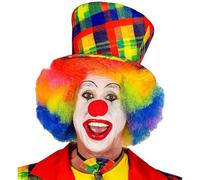 W WIDMANN MILANO Party Fashion 48627 - Cylinder for a Clown, Hat, Accessory, Circus, Theme Party, Carnival