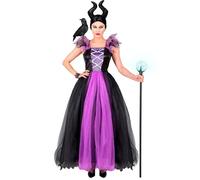 W WIDMANN MILANO Party Fashion 70243 Malefizia Costume Malefice, Black, Lilac, L