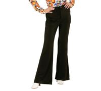 W WIDMANN MILANO Party Fashion - 70s Flared Trousers | Women's trousers, retro look in vintage style for carnival, hit festival, theme party