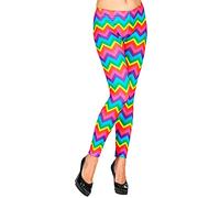 W WIDMANN MILANO Party Fashion - 80s Leggings for Women, Dancer, Disco, Pride, Carnival, Theme Parties