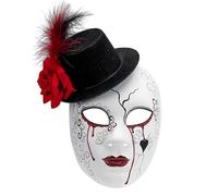 W WIDMANN MILANO Party Fashion - Adult Face Mask Killer Clown Accessory Halloween Carnival