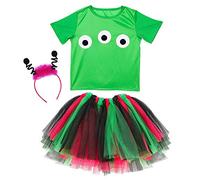 W WIDMANN MILANO Party Fashion - Alien Costume for Girls, Ballerina, Space, Monster, Halloween, Carnival, Theme Parties