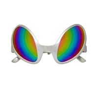 W WIDMANN MILANO Party Fashion - Alien Glasses with Holographic Lenses, Alien, Space, Space, Accessory, Themed Party, Carnival