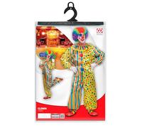 W WIDMANN MILANO Party Fashion - Clown Costume, Jumpsuit, Circus, Fun Maker, Theme Party, Carnival