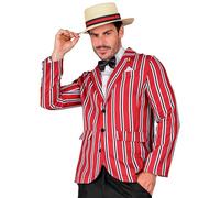 W WIDMANN MILANO Party Fashion - Costume 20s Outfit, Jacket, Bow Tie, Hat, Gentlemen, Showman, Fancy Dress Costumes