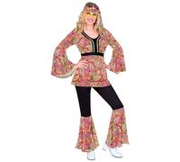 W WIDMANN MILANO Party Fashion - Costume 60s Hippie Style, Reggae, Flower Power, Disco Fever, Schlagermove