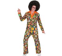 Widmann The 60s Fashion - Colorful Flowers (Jacket, Pants) (M) Black