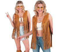 W WIDMANN MILANO Party Fashion 13652 Kostüm Hippie Costume, Short Fringe, L-XL